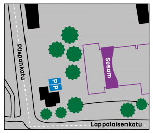 Senaatti Sesam Kuopio pysäköintipaikat