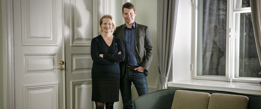 Heidi Nummela ja Mika Kankainen työ- ja elinkeinoministeriössä
